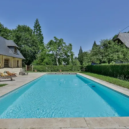 Normandy Family House With Private Heated Pool - La Becassiere Ferienhaus *